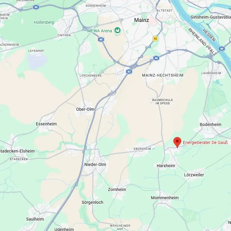 Standort Energieberatung DeGauß in Gau-Bischofsheim bei Mainz
