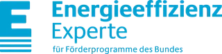 Zertifizierter Energieeffizienz-Experte für Bundesförderung Offizielles Logo der Energieeffizienz-Experten für Förderprogramme des Bundes (BAFA und KfW).